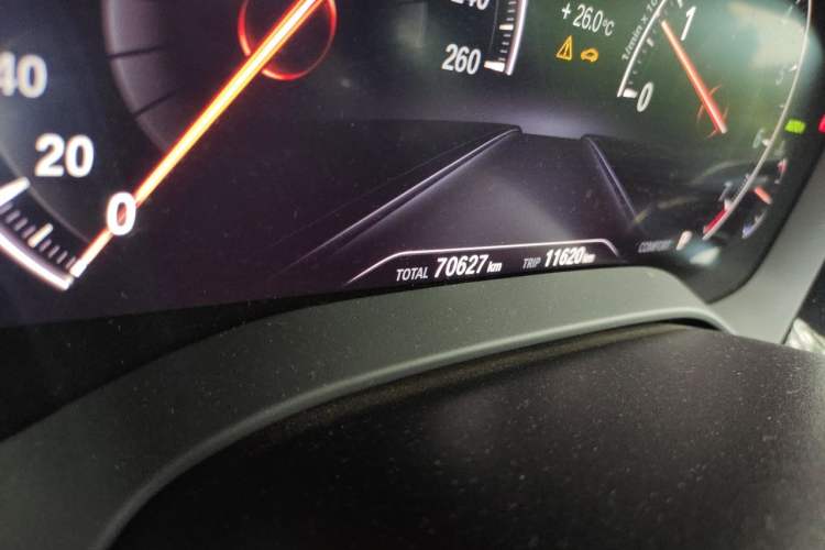 Used BMW 5 Series 2019 Facelifted 530Li Leading Edition M Sport Package Odometer Close Up