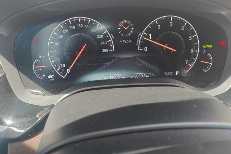 Used BMW 5 Series 2019 525Li M Sport Package Odometer Close Up
