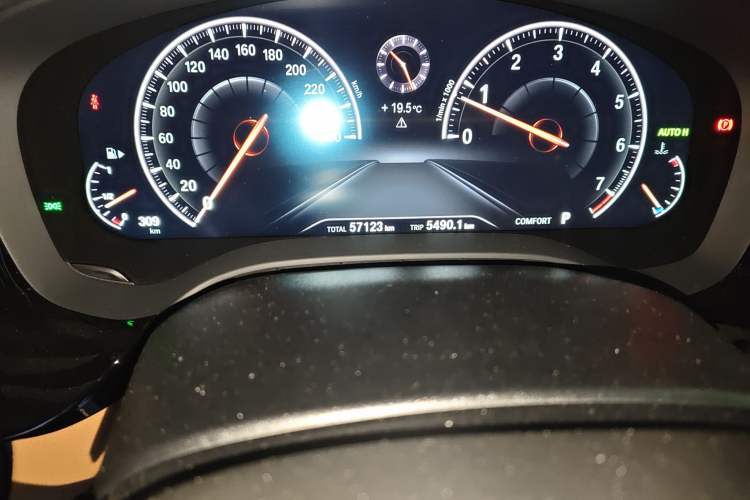 Used BMW 5 Series 2019 530Li Leading Model M Sport Package Odometer Close Up