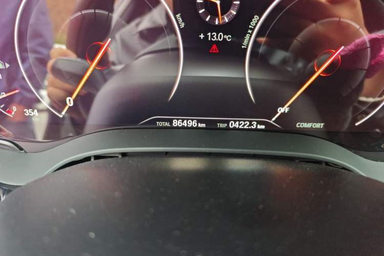 Used BMW 5 Series 2019 Restyled 525Li M Sport Package Odometer Close Up