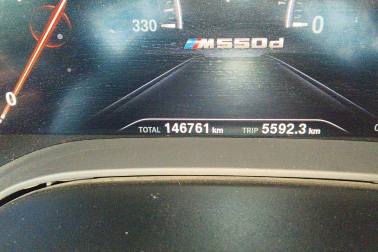 Used BMW 5 Series 2019 530Li Luxury Edition M Sport Package Odometer Close Up