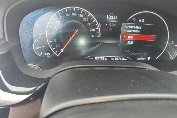 Used BMW 5 Series 2019 Restyled 525Li M Sport Package Odometer Close Up