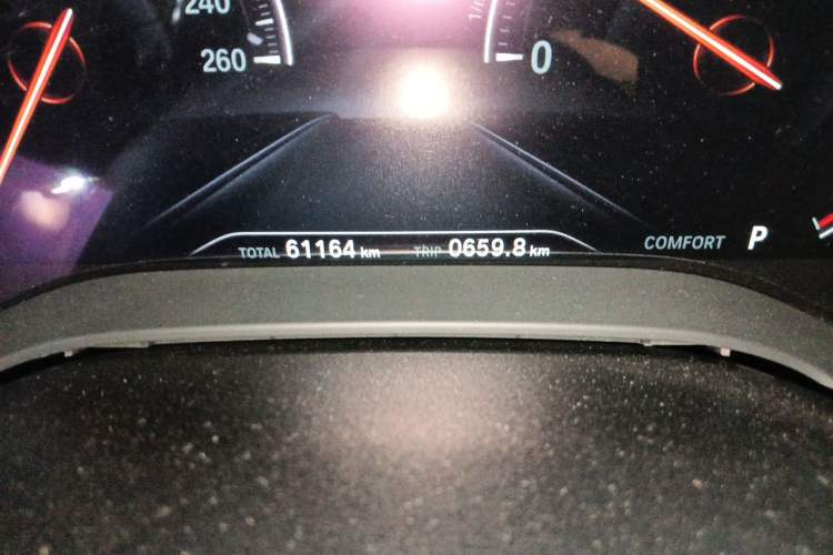 Used BMW 5 Series 2019 Facelifted 530Li Leading Edition M Sport Package Odometer Close Up