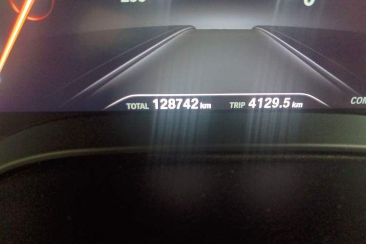 Used BMW 5 Series 2019 525i M Sport Package Odometer Close Up