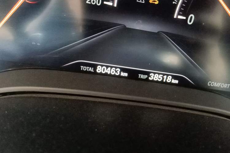 Used BMW 5 Series 2019 Facelifted 530Li Luxury Edition Premium Package Odometer Close Up