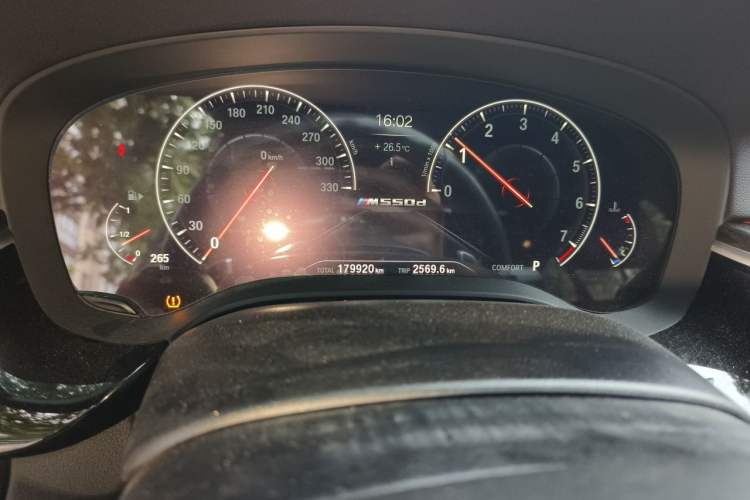 Used BMW 5 Series 2019 Facelifted 530Li Leading Edition M Sport Package Odometer Close Up