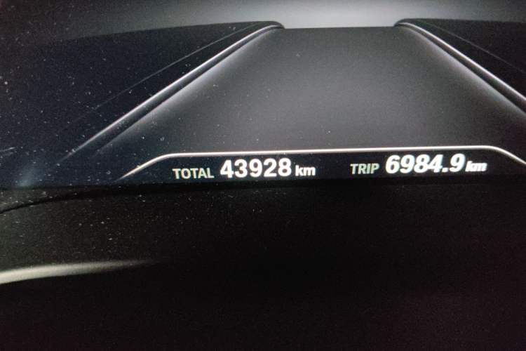 Used BMW 5 Series 2019 Restyled 530Li Luxury Edition M Sport Package Odometer Close Up