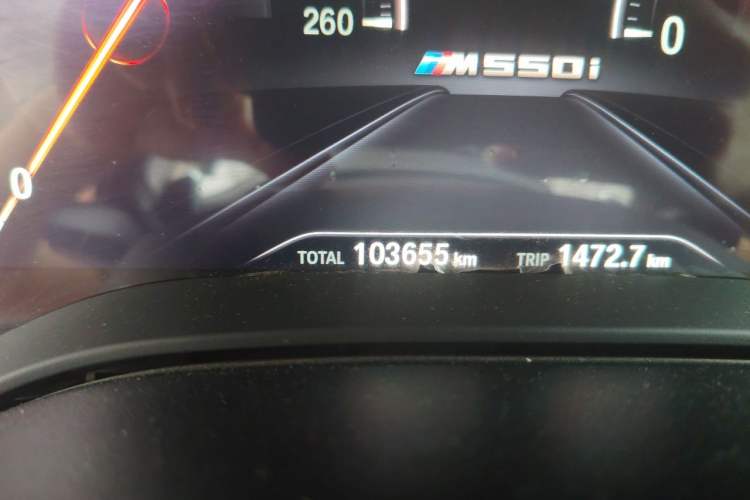 Used BMW 5 Series 2019 530Li xDrive Luxury Package Odometer Close Up