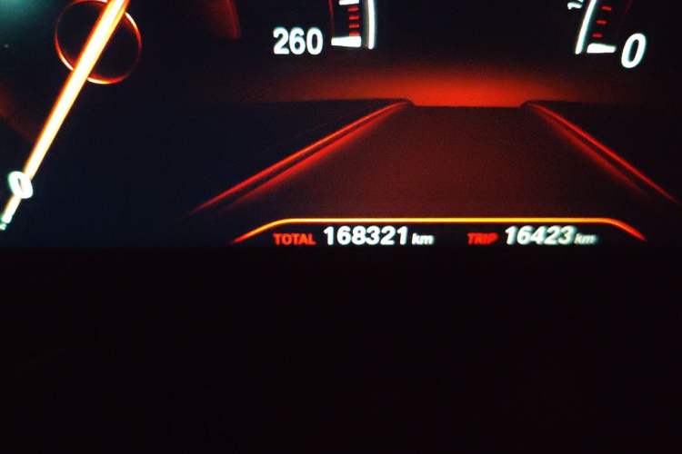 Used BMW 5 Series 2019 Facelifted 530i M Sport Package Odometer Close Up
