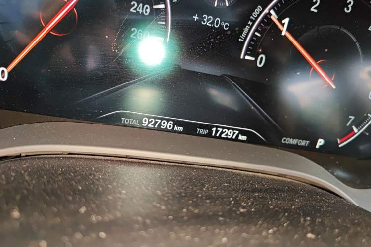 Used BMW 5 Series 2019 525Li Luxury Package Odometer Close Up