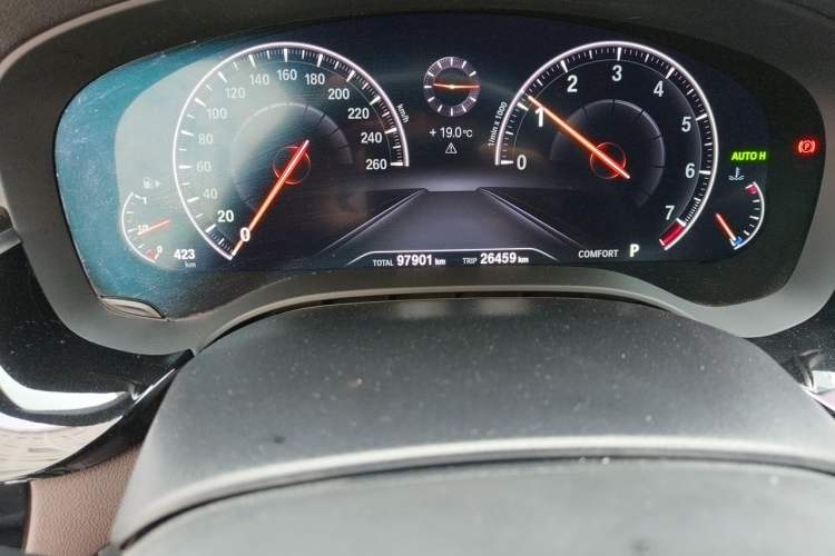 Used BMW 5 Series 2019 Restyled 525Li M Sport Package Odometer Close Up