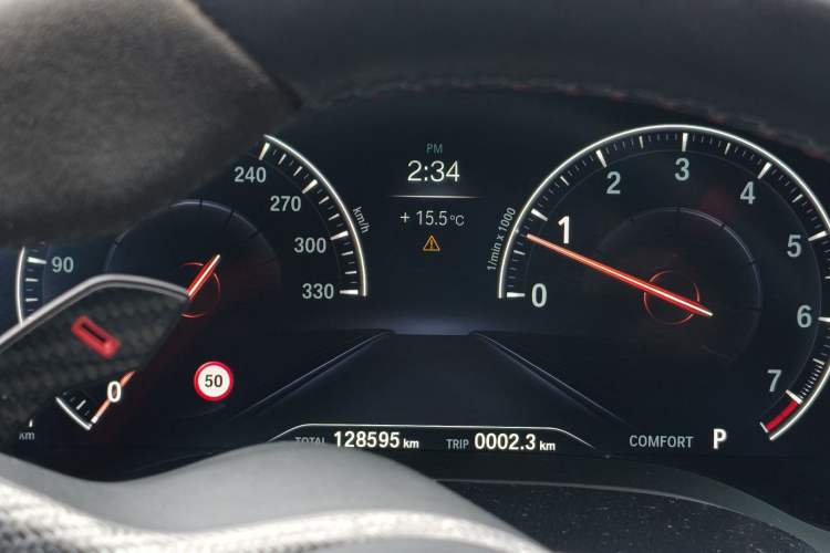 Used BMW 5 Series 2019 Restyled 530Li Luxury Edition M Sport Package Odometer Close Up