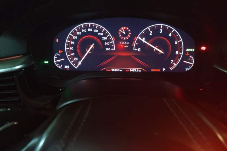 Used BMW 5 Series 2019 Facelifted 530Li Leading Edition Luxury Package Odometer Close Up