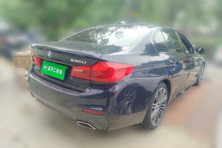 Used BMW 5 Series 2019 530Li Luxury Edition M Sport Package Rear Right 45 Deg