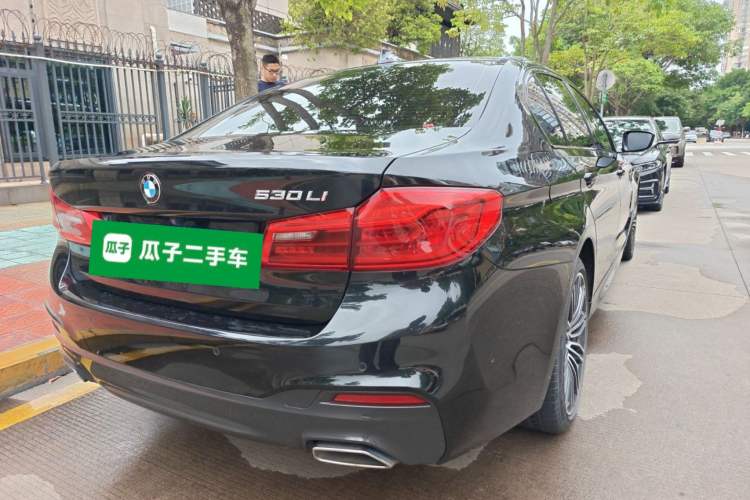 Used BMW 5 Series 2019 530Li Leading Model M Sport Package Rear Right 45 Deg