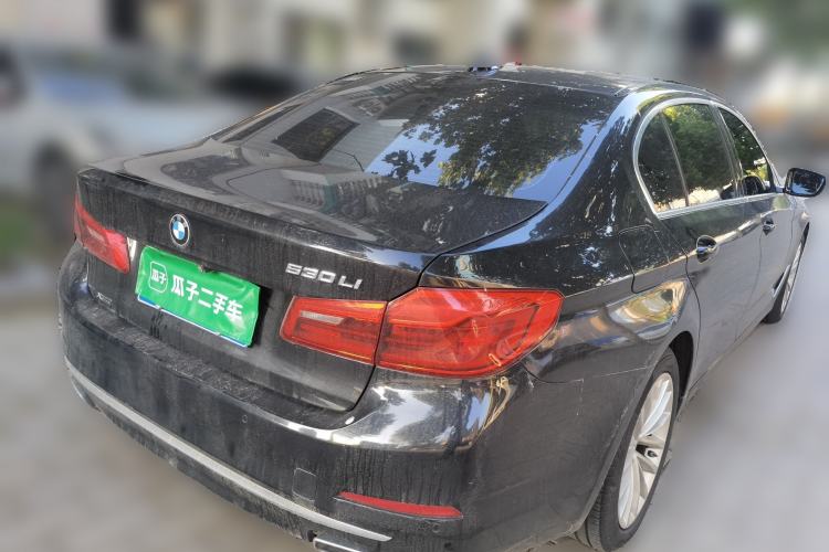Used BMW 5 Series 2019 530Li xDrive Luxury Package Rear Right 45 Deg