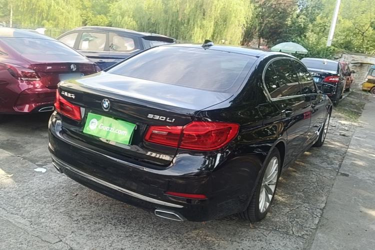 Used BMW 5 Series 2019 530Li Leading Model Luxury Package Rear Right 45 Deg