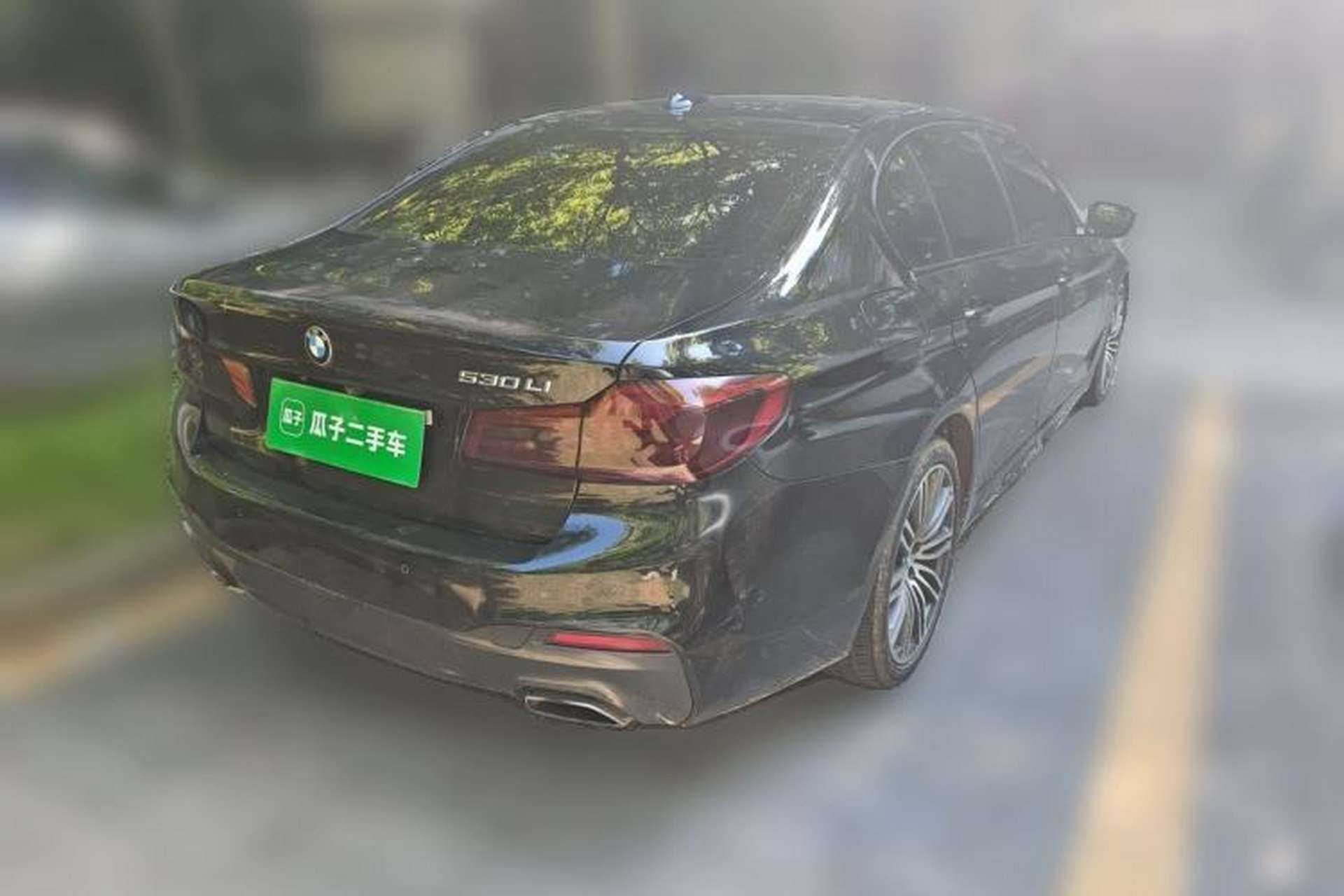 Used BMW 5 Series 2019 530Li Leading Model M Sport Package Rear Right 45 Deg
