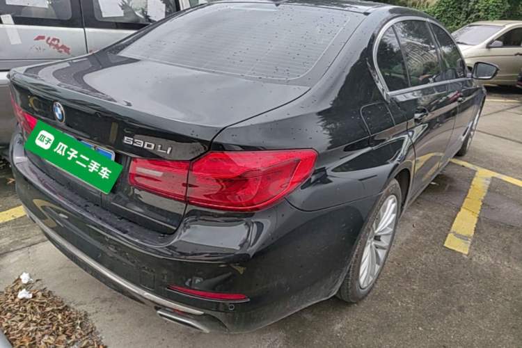 Used BMW 5 Series 2019 530Li Leading Model Luxury Package Rear Right 45 Deg