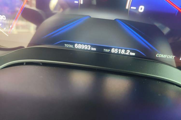 Used BMW 5 Series 2019 525i M Sport Package Odometer Close Up