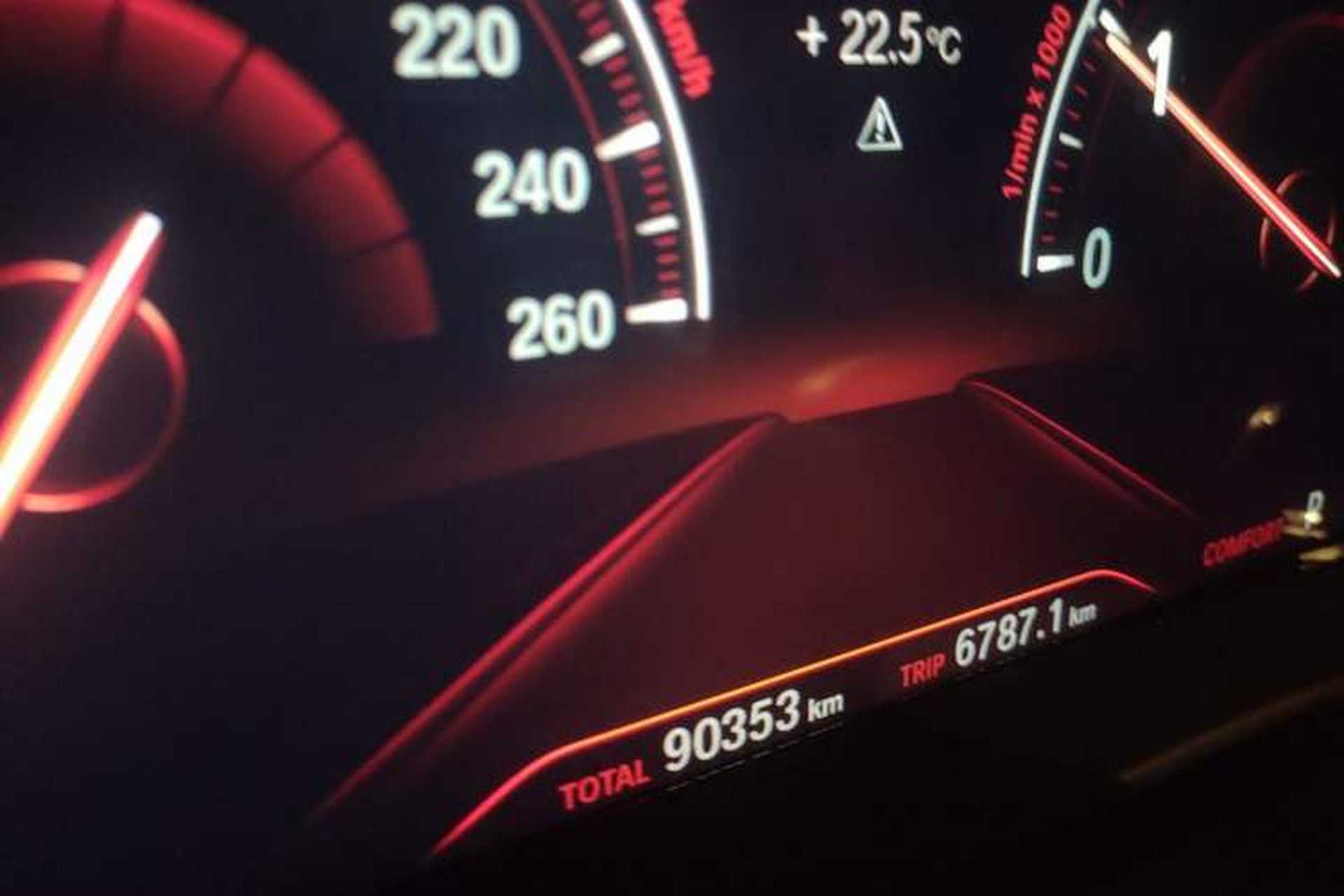 Used BMW 5 Series 2019 525Li Luxury Package Odometer Close Up