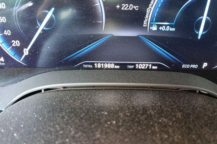 Used BMW 5 Series 2019 Updated 530Li xDrive Luxury Package Odometer Close Up