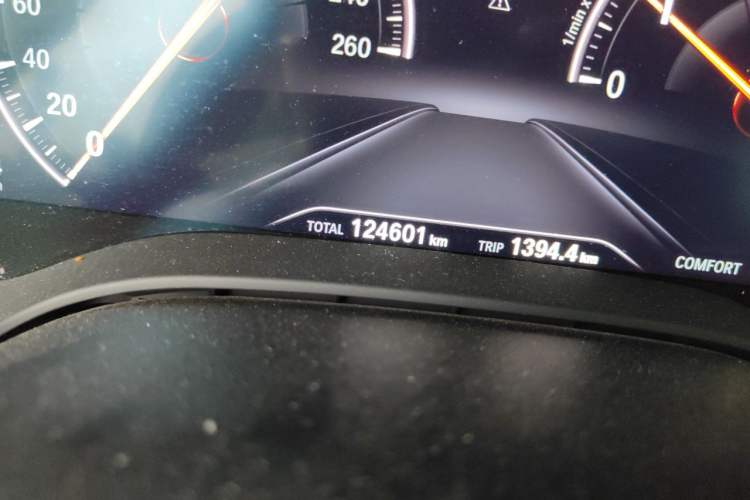 Used BMW 5 Series 2019 Facelifted 525Li Luxury Package Odometer Close Up