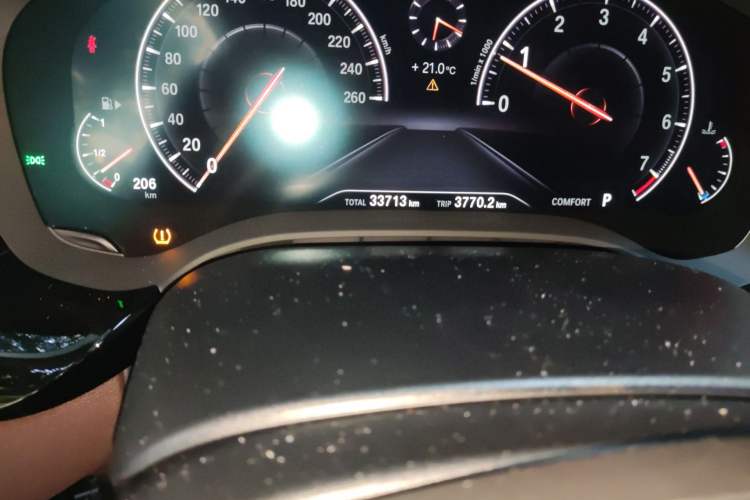 Used BMW 5 Series 2019 Facelifted 530Li Leading Edition Luxury Package Odometer Close Up