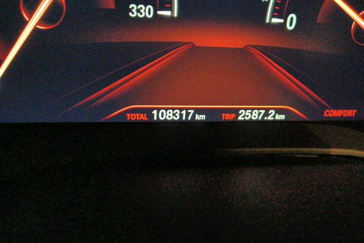 Used BMW 5 Series 2019 530Li Luxury Edition Premium Package Odometer Close Up