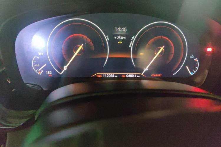 Used BMW 5 Series 2019 Restyled 525Li M Sport Package Odometer Close Up