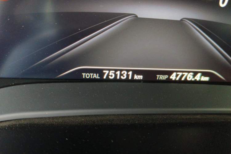 Used BMW 5 Series 2019 Updated 530Li xDrive Luxury Package Odometer Close Up
