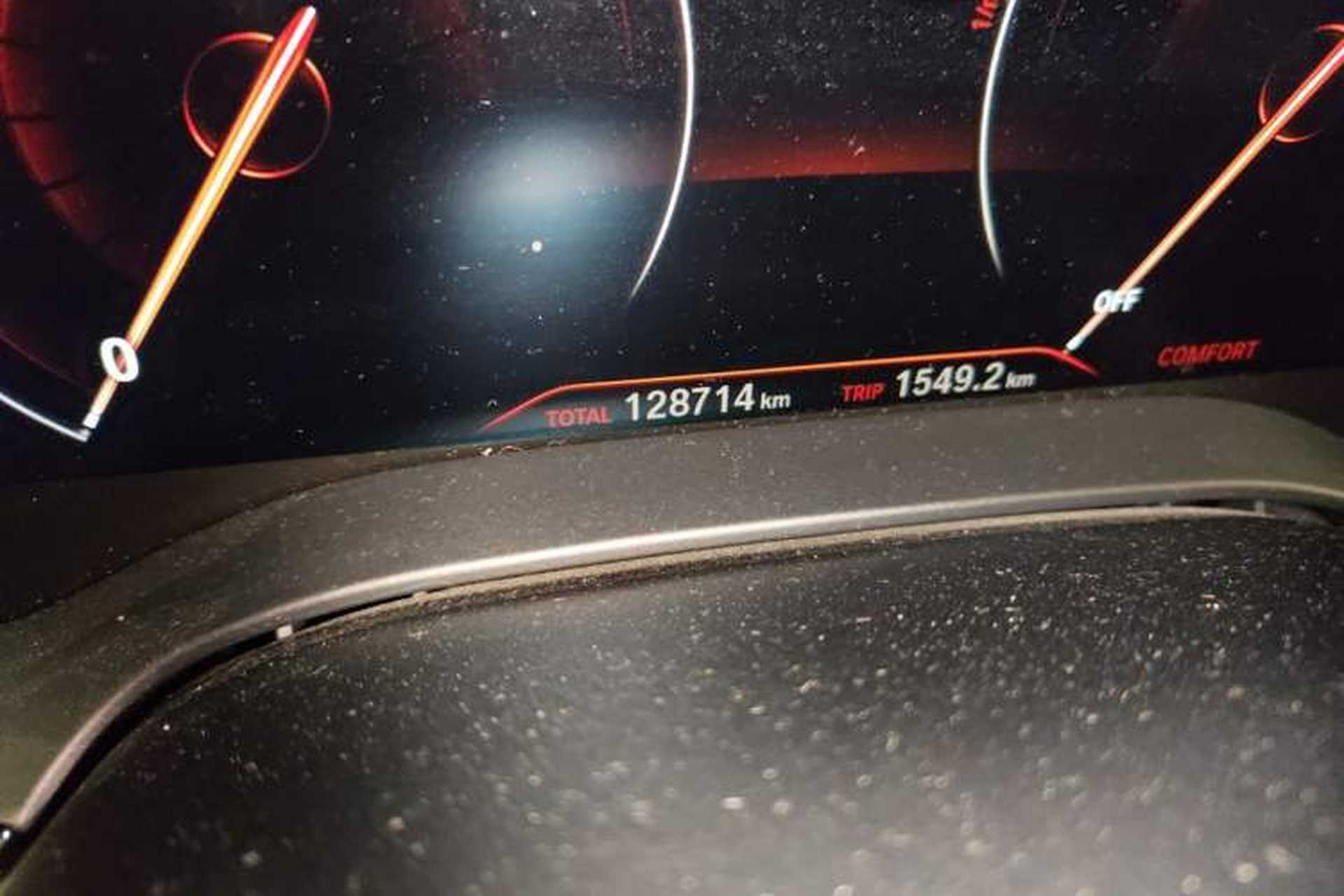Used BMW 5 Series 2019 525i M Sport Package Odometer Close Up