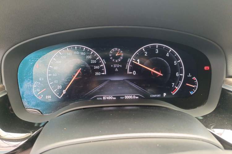 Used BMW 5 Series 2019 Facelifted 530Li Leading Edition Luxury Package Odometer Close Up