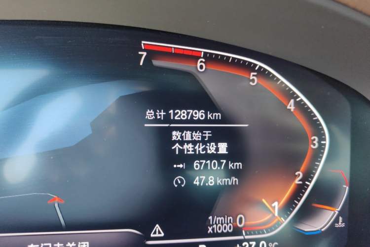 Used BMW 5 Series 2019 525Li Luxury Package Odometer Close Up