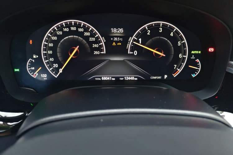 Used BMW 5 Series 2019 Restyled 525i M Sport Package Odometer Close Up