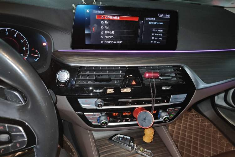 Used BMW 5 Series 2019 530Li Leading Model Luxury Package Audio And AC Panel