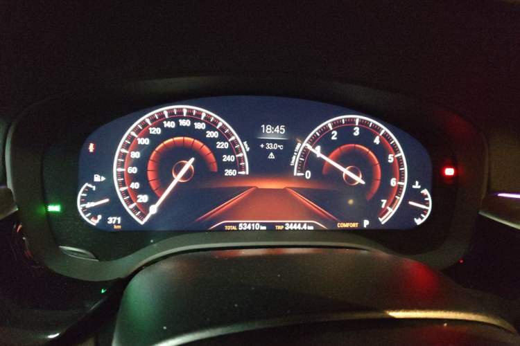 Used BMW 5 Series 2019 Facelifted 530Li Leading Edition Luxury Package Instrument Cluster