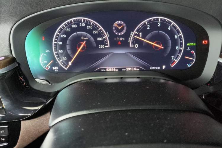 Used BMW 5 Series 2019 Facelifted 525Li Luxury Package Odometer Close Up