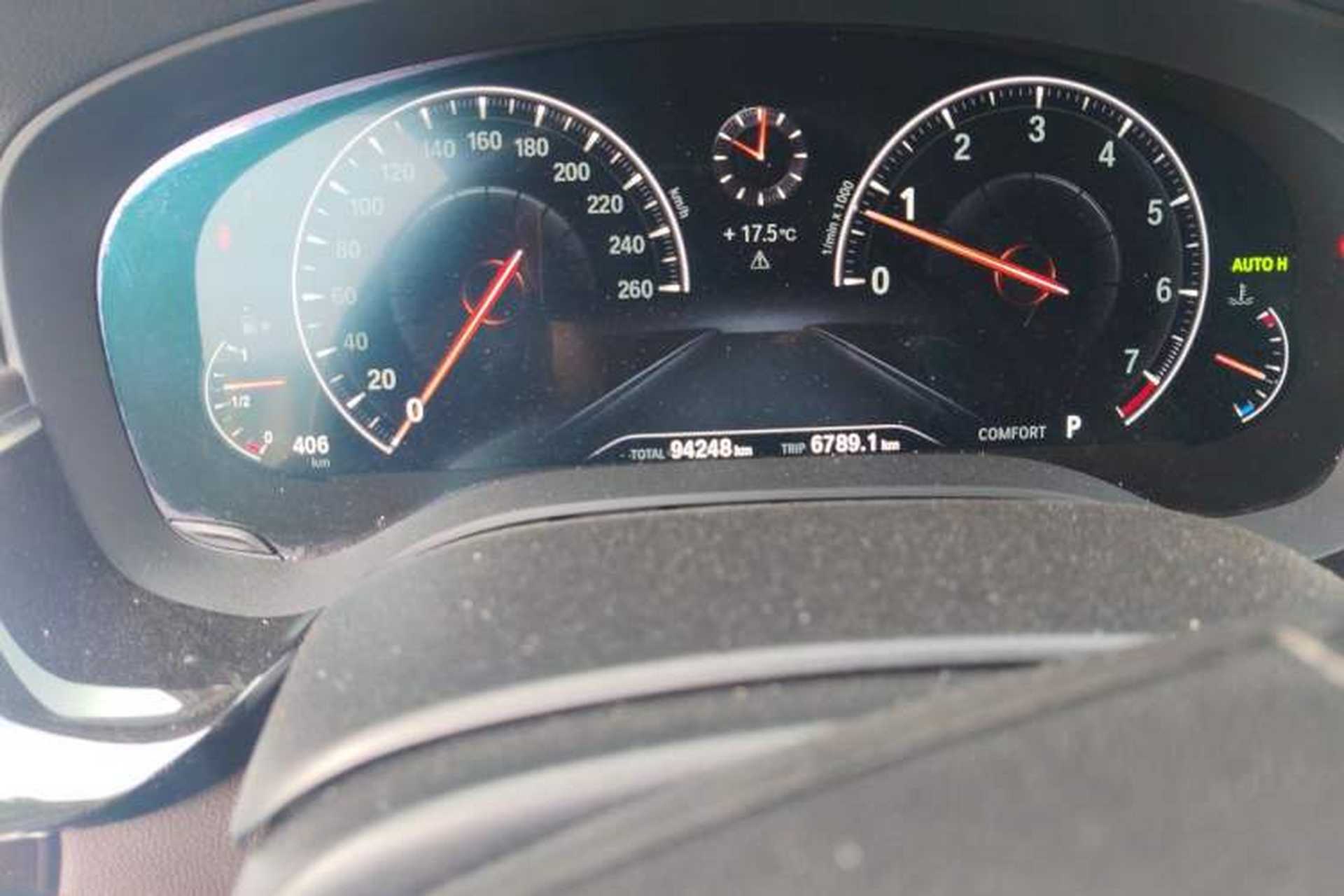 Used BMW 5 Series 2019 Facelifted 530Li Leading Edition Luxury Package Odometer Close Up