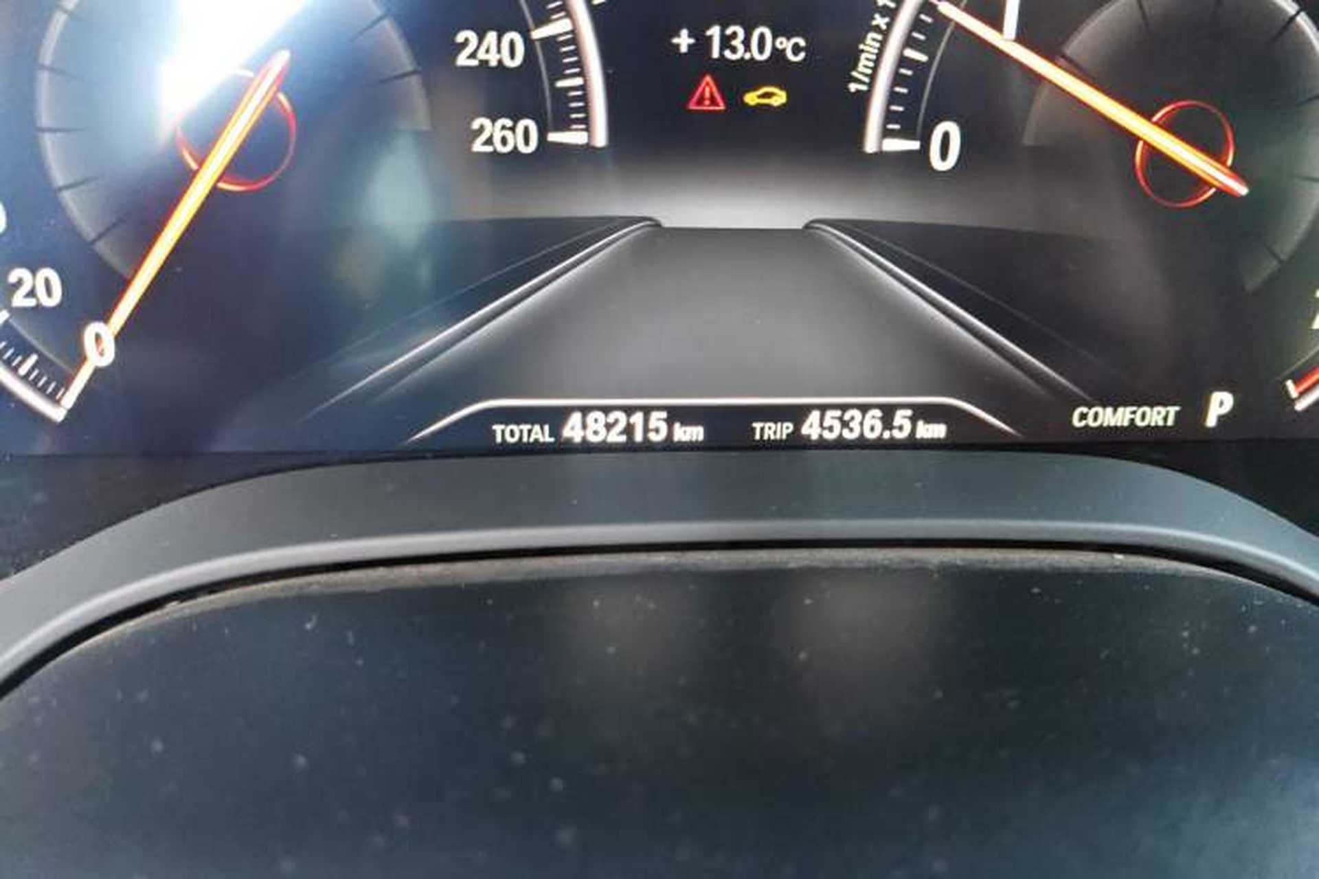 Used BMW 5 Series 2019 525Li Luxury Package Odometer Close Up