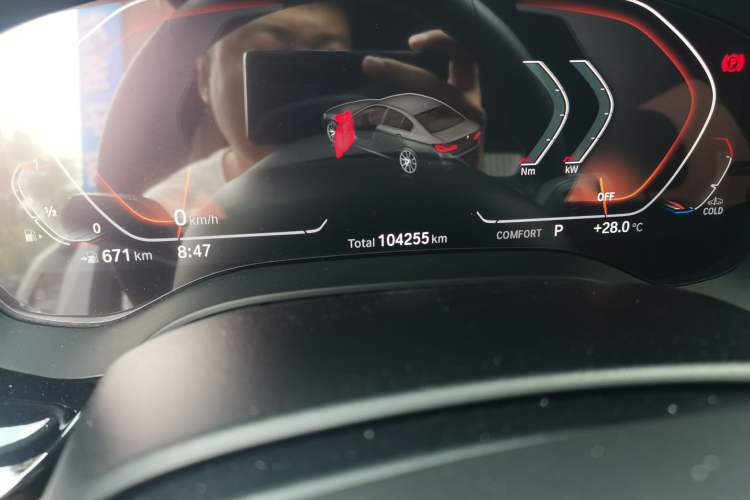 Used BMW 5 Series 2019 Restyled 525Li M Sport Package Odometer Close Up