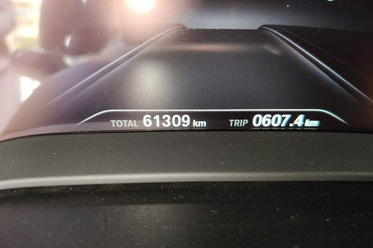 Used BMW 5 Series 2019 525Li M Sport Package Odometer Close Up
