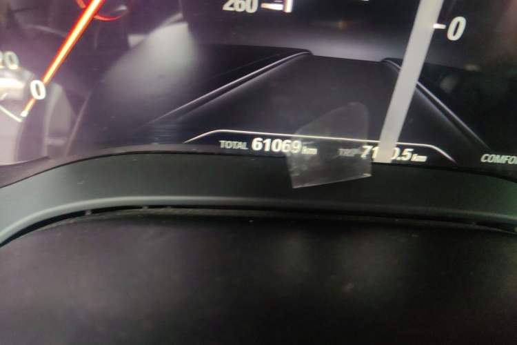 Used BMW 5 Series 2019 530Li Leading Model M Sport Package Odometer Close Up