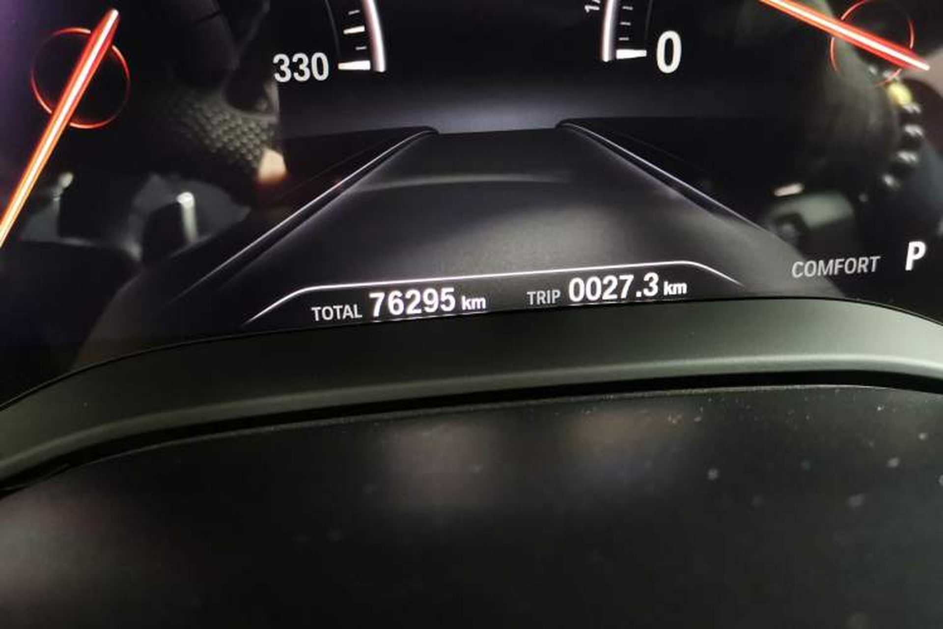 Used BMW 5 Series 2019 530Li Leading Model M Sport Package Odometer Close Up