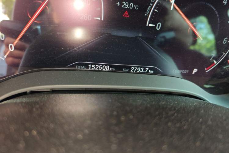 Used BMW 5 Series 2019 Restyled 530Li Luxury Edition M Sport Package Odometer Close Up
