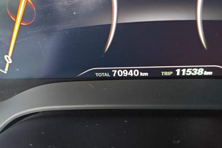 Used BMW 5 Series 2019 Facelifted 525Li Luxury Package Odometer Close Up