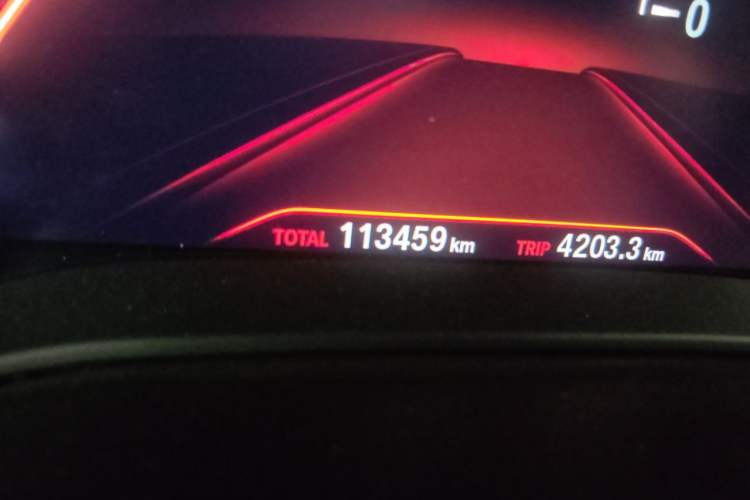 Used BMW 5 Series 2019 530Li Luxury Edition Premium Package Odometer Close Up