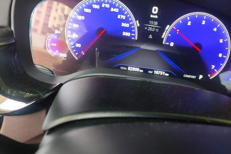 Used BMW 5 Series 2019 Restyled 525Li M Sport Package Odometer Close Up