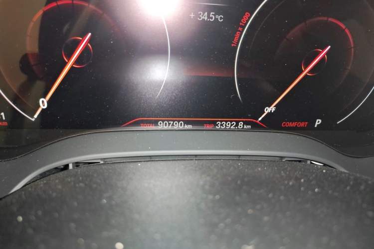 Used BMW 5 Series 2019 Facelifted 530Li Luxury Edition Premium Package Odometer Close Up