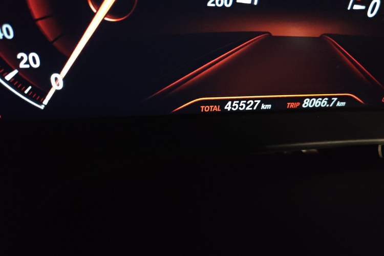 Used BMW 5 Series 2019 Facelifted 530Li Luxury Edition Premium Package Odometer Close Up